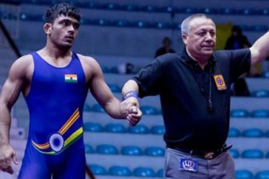 एशियाई खेल कुश्ती में ग्रीकोरोमन 67 किग्रा के क्वार्टर फाइनल में मनीष